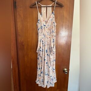 BCBGeneration Rynn Faux Wrap Drape Midi Dress with Pockets, NWT, Sz Small